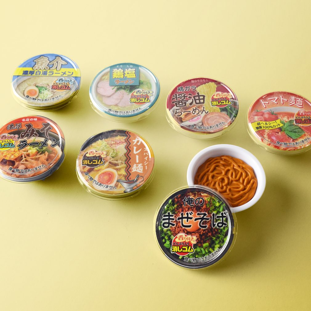 Ramen Erasers Complete with Bowls