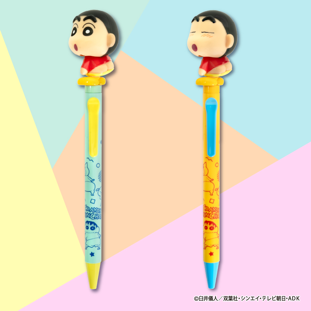 「お？」「ほほーい」ユニークな表情でおしりがふりふり動く!! 「クレヨンしんちゃん」のアクションボールペンが登場
